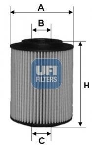 Масляний фільтр UFI 25.075.00