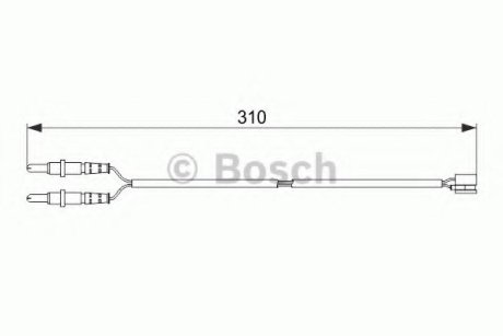 Сигнализатор, износ тормозных колодок Bosch 1 987 474 519 (фото 1)