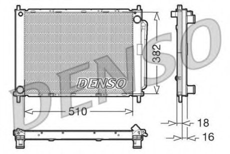 Радіатор охолоджування Denso DRM23100