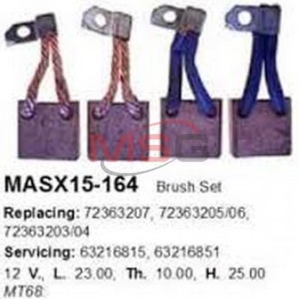 Щетки стартера Cargo MASX15-164