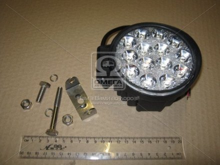 Фара LED кругла 42W, 14 ламп, 116*137,5мм, 3080Lm широкий промінь 12/24V 6000K (ТМ) JUBANA 453701050 (фото 1)