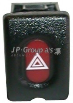 Выключатель аварийной сигнализации OPEL COMBO, CORSA B, TIGRA 03.93- JP Group 1296300800 (фото 1)