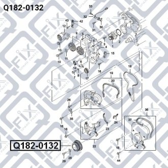 Шків коленвалу DAEWOO LANOS (KLAT) 1.5 (A15SMS) 1997.05- Q-FIX Q182-0132 (фото 1)