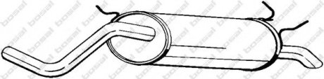 Задній. глушник,випускна сист. BOS279-157 Bosal Benelux N.V. 279157 (фото 1)