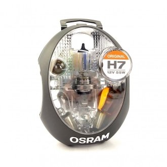 Лампа фарна (набір) H7 12V 55W PX26d (вир-во) OSRAM CLKM H7
