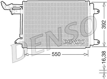 Радіатор кондиціонера AUDI A3 (03-)/A3 (96-)/TT (06-)/INTERSTAR/WIRA/ALTEA Denso DCN32002 (фото 1)