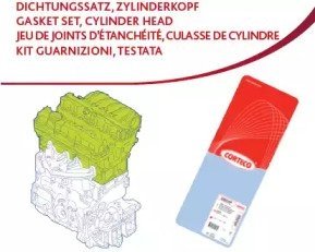 Комплект прокладок, головка циліндра CORTECO 418717P (фото 1)