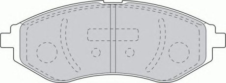 Комплект тормозных колодок, дисковый тормоз Ferodo FSL1699 (фото 1)