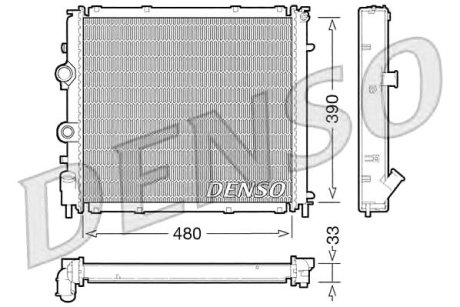 Радиатор системы охлаждения Denso DRM23011 (фото 1)
