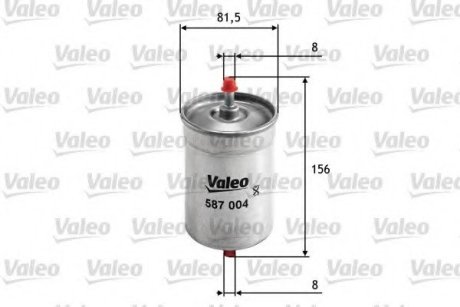 Фильтр топливный в сборе VALEO 587004 (фото 1)
