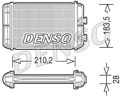 Радиатор отопителя Opel Astra G/H/ZafiraA (DELPHI) Denso DRR20004 (фото 1)