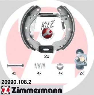 Комплект тормозных колодок Otto Zimmermann GmbH 209901082 (фото 1)