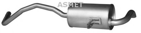Глушитель системы выпуска, задний ASMET 10114 (фото 1)