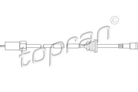 Трос спідометра - Topran (Hans Pries) 202222 (фото 1)