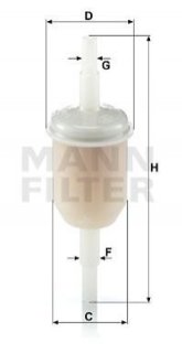 Топливный фильтр; Фильтр, система вентиляции картера MANN WK312 (фото 1)