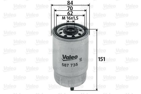 Фильтр топливный в сборе VALEO 587735