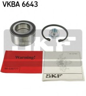 Комплект підшипника маточини колеса SKF VKBA6643 (фото 1)