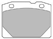 Комплект гальмівних колодок, дискове гальмо Mapco 6080 (фото 1)