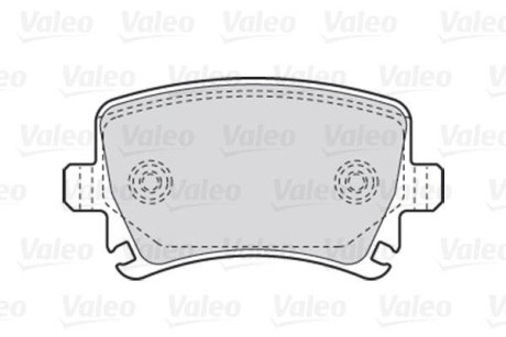 Колодки дискового тормоза VALEO 301752 (фото 1)