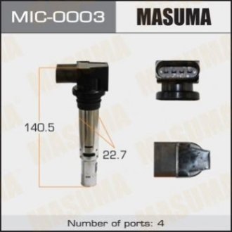 Котушка запалювання, AUDI A2, A3 - Masuma MIC0003