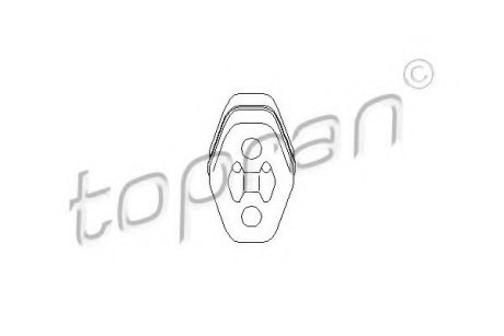 Подвесной элемент выпускной системы Topran (Hans Pries) 103026