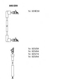 Провода зажигания BREMI 800209 (фото 1)