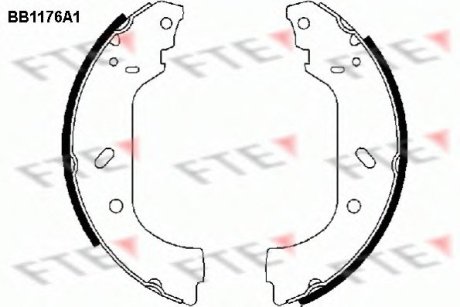 Комплект гальмівних колодок FTE BB1176A1 (фото 1)
