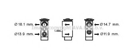 Spare part AVA Cooling Systems BW1432 (фото 1)