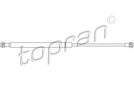 Упругий элемент, крышка багажника / помещения для груза Topran (Hans Pries) 103441 (фото 1)