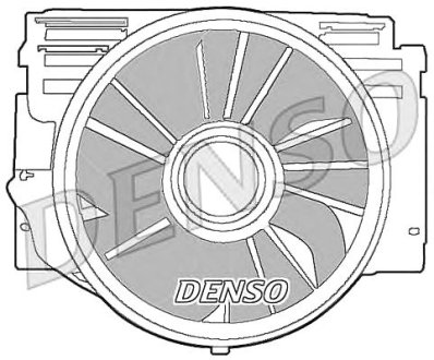 Вентилятор, охлаждение двигателя - Denso DER05007 (фото 1)