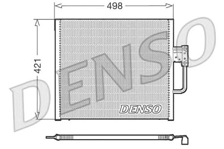 Конденсатор кондиционера BMW E39 Denso DCN05015 (фото 1)