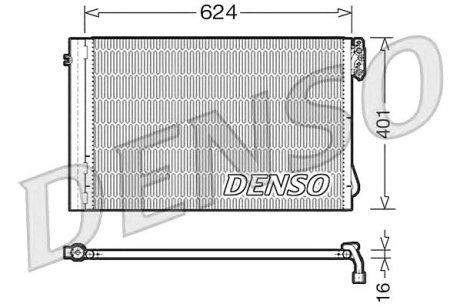 Радіатор кондиціонера Denso DCN05011