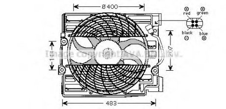 Вентилятор радиатора - QUALITY COOLING AVA Cooling Systems BW7509 (фото 1)