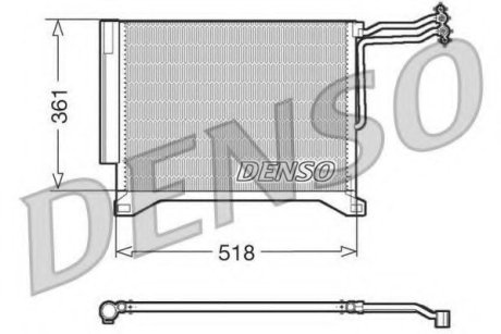 Конденсатор, кондиционер - Denso DCN05100 (фото 1)