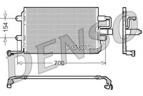 Радиатор кондиционера AUDI A3 (03-)/A3 (96-)/TT (06-)/TT (98-06)/ALTEA/ALTEA XL/IBIZA V (08-)/LEON (Denso DCN32017 (фото 1)