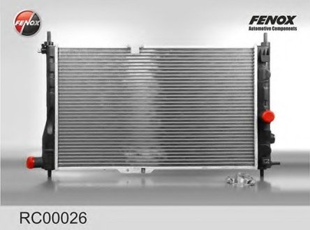 Радиатор охлаждения паяный Daewoo Nexia 1.5 8 16v (-AC) FENOX RC00026 (фото 1)