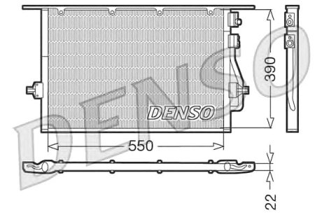 Радіатор кондиціонера Denso DCN10014 (фото 1)