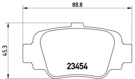 Комплект тормозных колодок, дисковый тормоз Brembo P56032