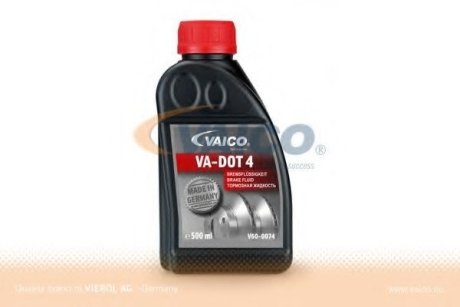 Гальмвна рдина DOT4, 0,5L - VAICO V600074 (фото 1)