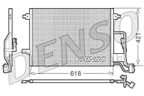 Конденсатор, кондиціонер - Denso DCN32018 (фото 1)