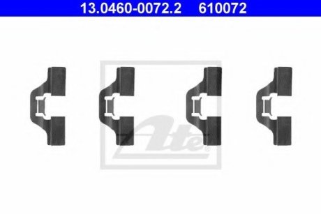 Комплектуючі гальмівні колодки ATE 13046000722 (фото 1)