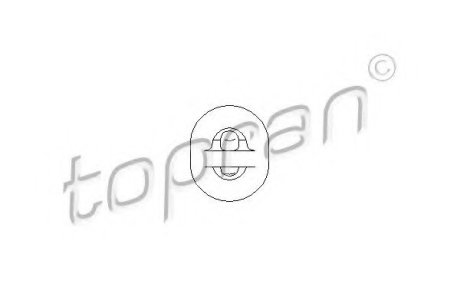 Подвесной элемент выпускной системы Topran (Hans Pries) 104403