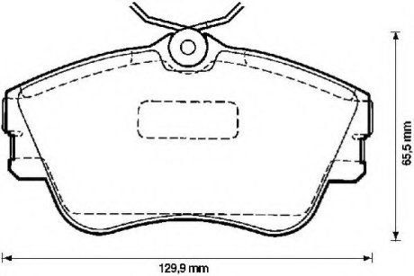 Комплект тормозных колодок, дисковый тормоз JURID 571847J (фото 1)