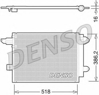 Радіатор кондиціонера Denso DCN02005