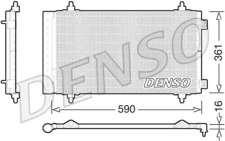 Радіатор кондиціонера Denso DCN21018 (фото 1)