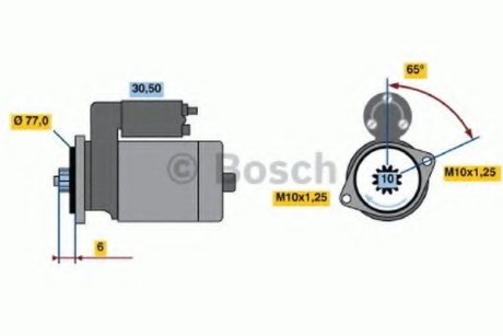 Стартер - Bosch 0986014141 (фото 1)