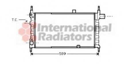 Радиатор системы охлаждения Van Wezel 37002063