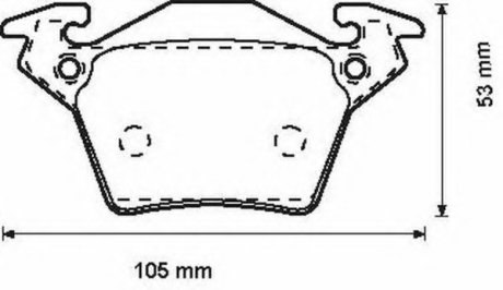 Комплект тормозных колодок, дисковый тормоз JURID 571947J (фото 1)