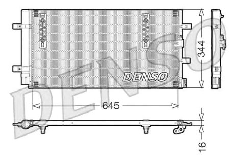 Конденсатор кондиционера - Denso DCN32060 (фото 1)