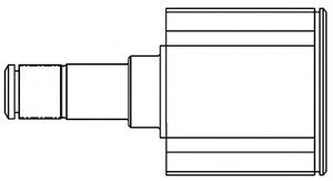 Шарнірний комплект, приводний вал GSP 624010 (фото 1)